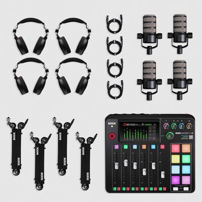Пакет подкаста Ultimate Podcaster Bundle, Цвет: Black
