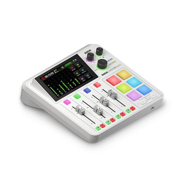 Интегрированная студия звукозаписи RØDECaster Duo White, Цвет: White, изображение 2