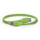 Кабель USB-C (30 см) SC22 Green, Цвет: Green
